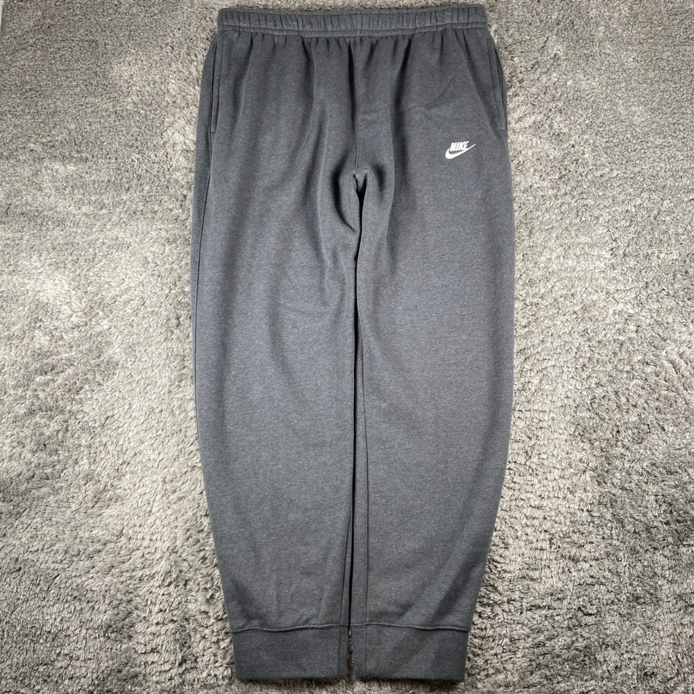 Nike Sportswear Club Fleece Joggers Mens 3XLT Grey Tapered Sweatpants BV2671-071
